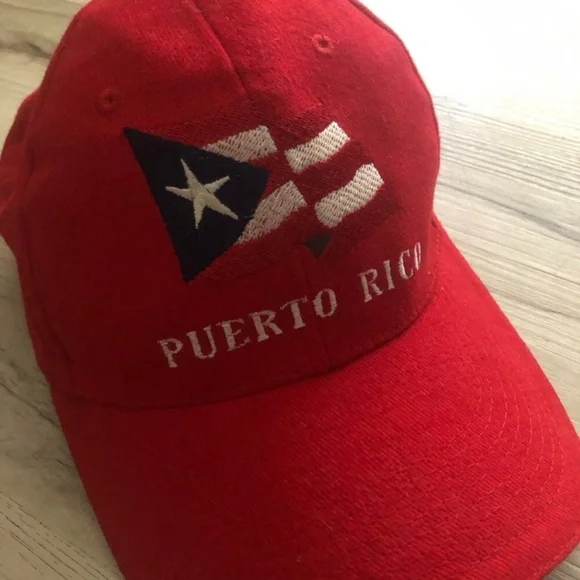 Red Puerto Rico Flag Cap - Picture 2 of 10